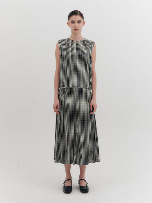 Eenk Pleated Long Dress - Light Blue