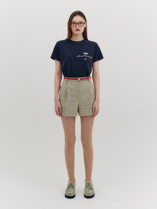Eenk High-Rise Shorts - Beige