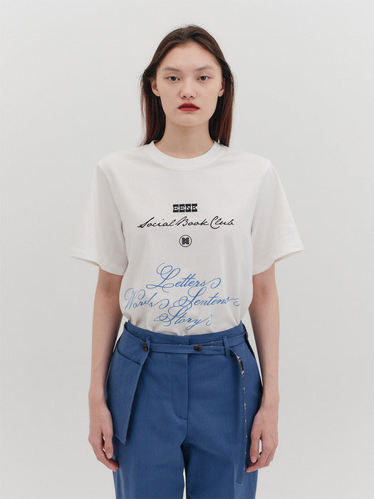 Eenk Letter Project T-shirt - White