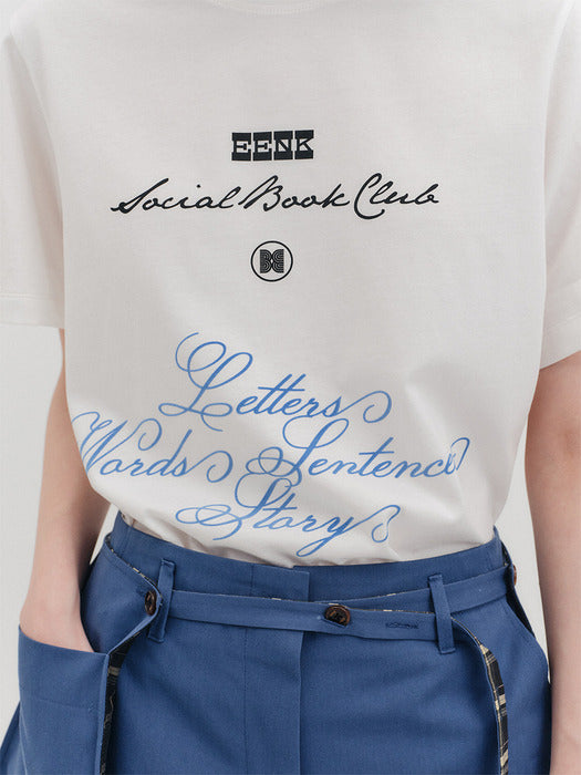 Eenk Letter Project T-shirt - White