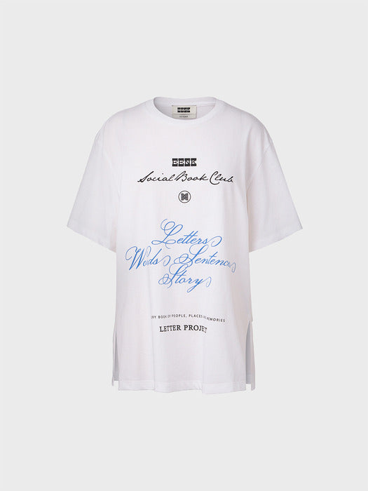 Eenk Letter Project T-shirt - White