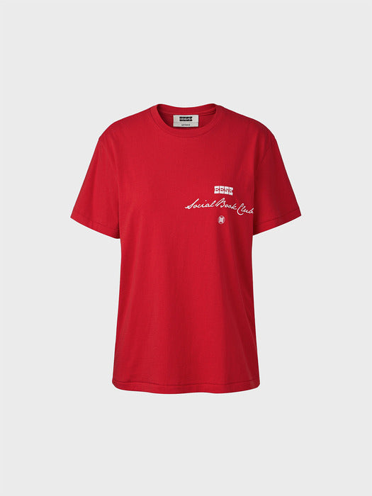 Eenk Social Book Club T-shirt - Red