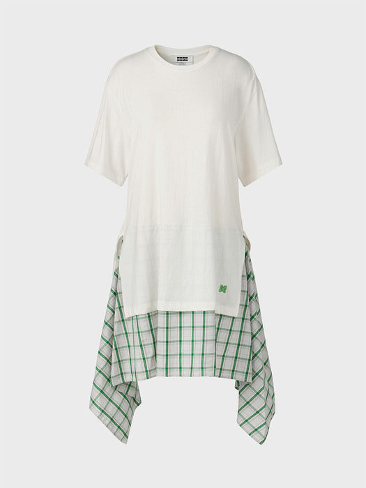 Eenk Drape Layered T-shirt - White