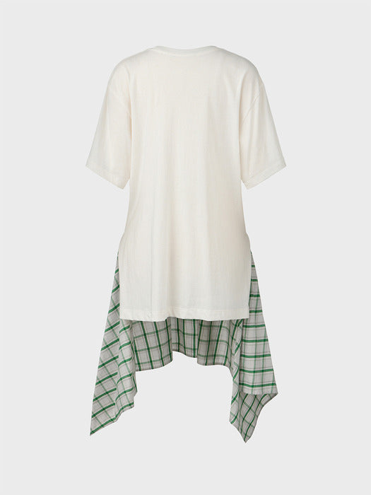 Eenk Drape Layered T-shirt - White
