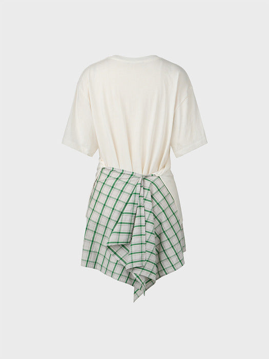 Eenk Drape Layered T-shirt - White