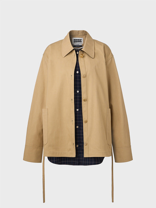 Eenk Layered Jacket - Camel