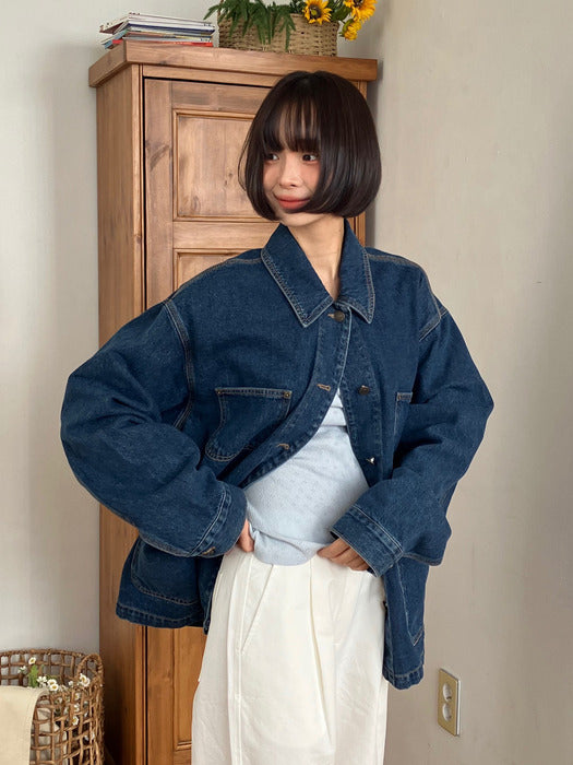 Mango Maniplease Selk Denim Jacket Denim