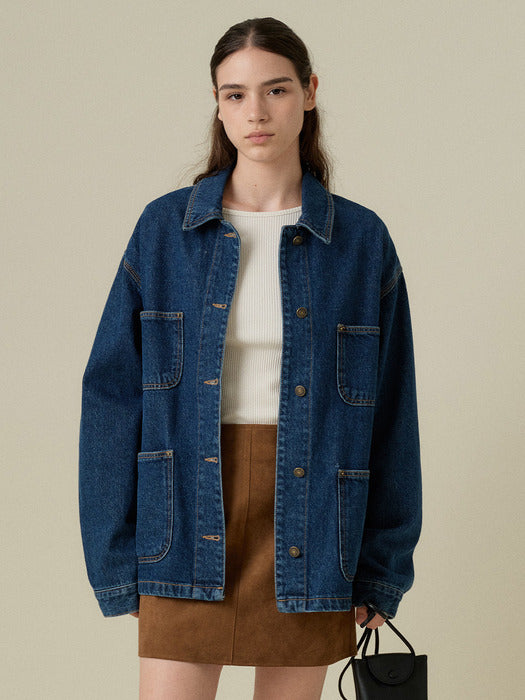 [Mango Maniplease] Selk Denim JACKET_DENIM
