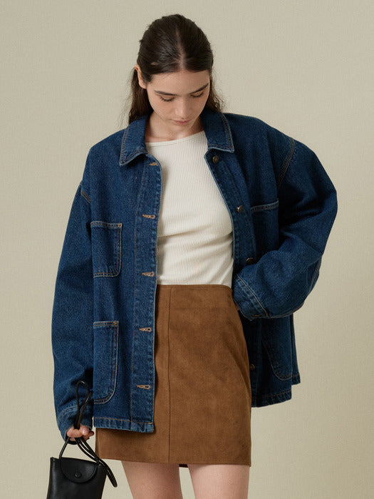 [Mango Maniplease] Selk Denim JACKET_DENIM