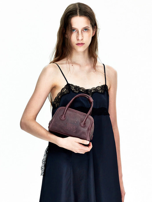 Margesherwood Soft Tote Mini wine pull-up