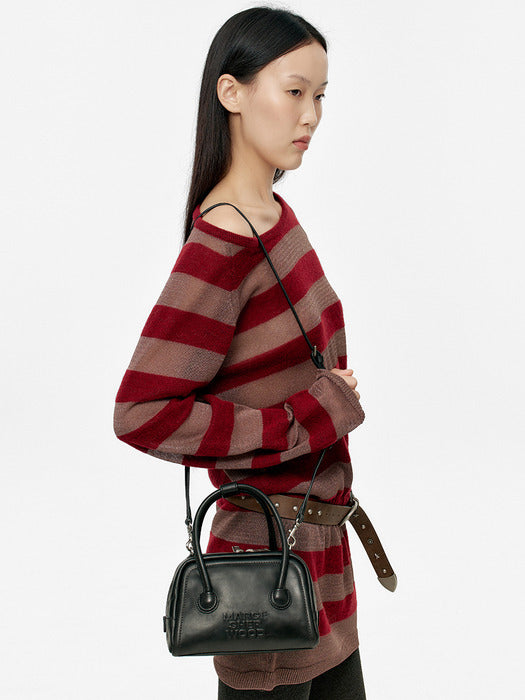 Margesherwood Soft Tote Mini black pull-up