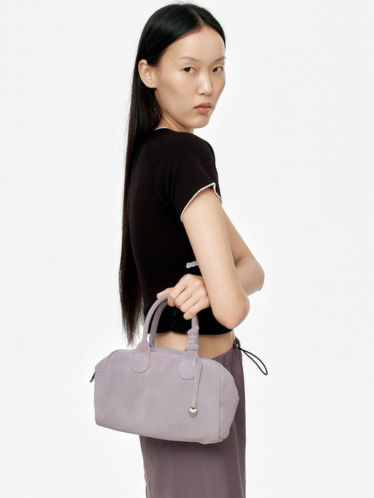 SOFT BOWLING_lavender grey suede