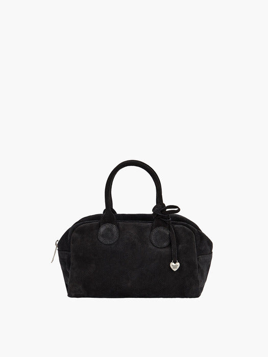 SOFT BOWLING_black suede