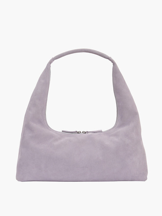 HOBO LARGE_lavender grey suede