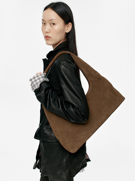 HOBO LARGE_cappuccino suede