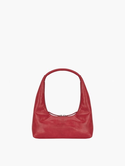 [Margesherwood] Hobo SHOULDER_apple red pull-up