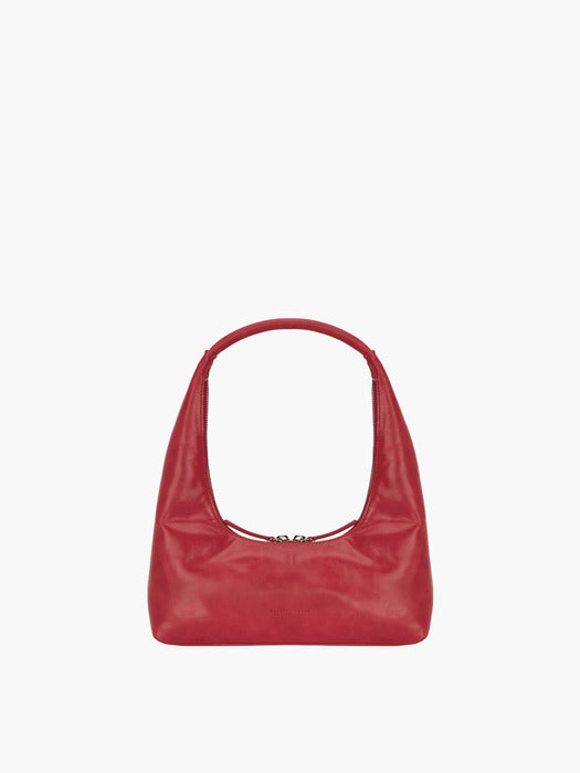[Margesherwood] Hobo SHOULDER_apple red pull-up