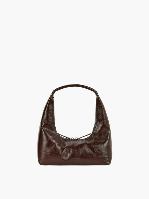 HOBO SHOULDER_mocha crinkle