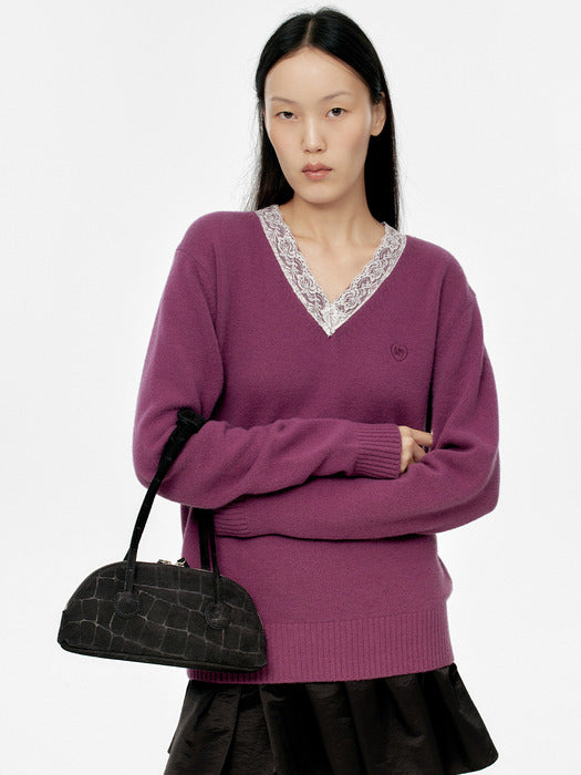 BESSETTE SHOULDER_black croc-effect suede