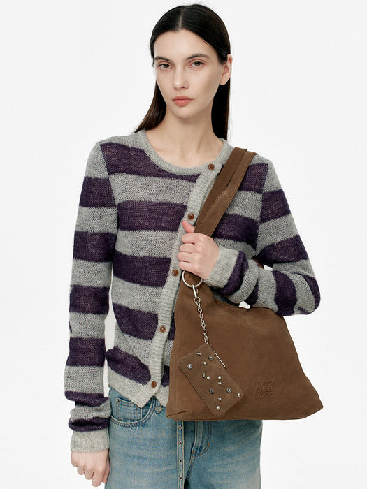 Margesherwood Halter Hobo Large cappuccino suede