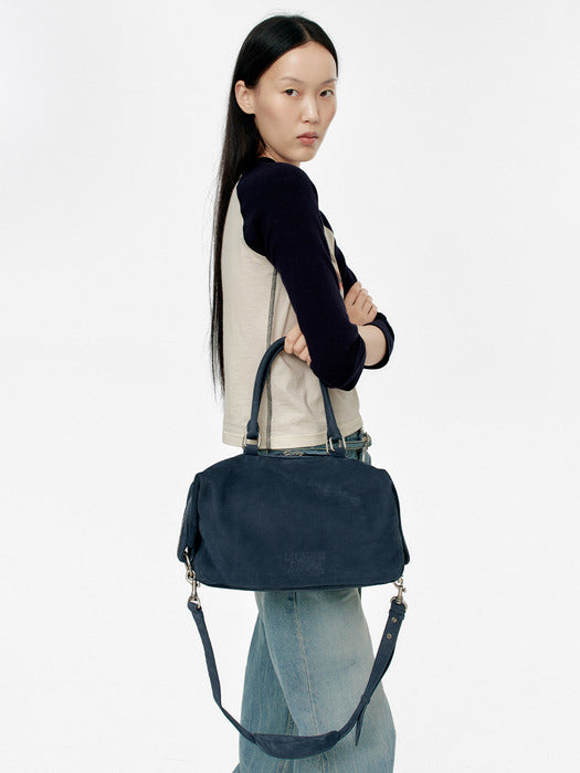 DUMPLING TOTE_indigo nubuck