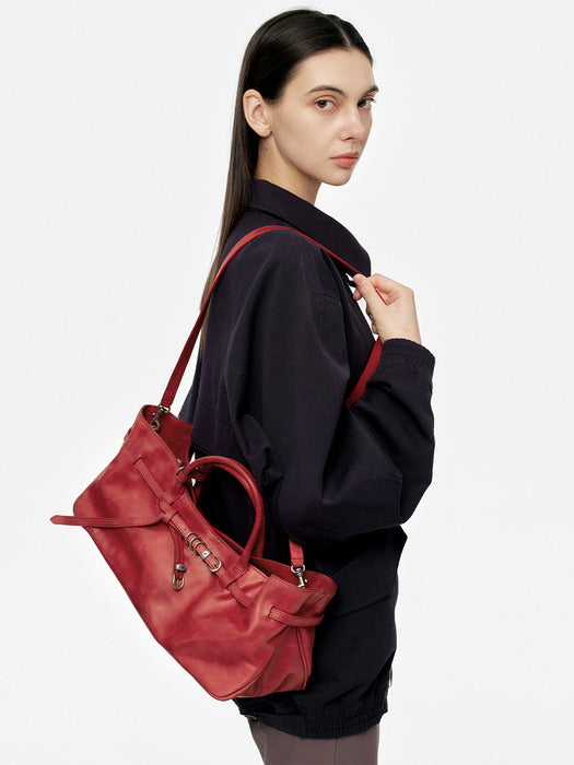 Margesherwood Grandma Used Bag apple red pull-up