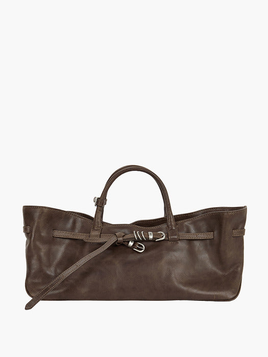 Margesherwood Grandma Used Bag washed brown pull-up