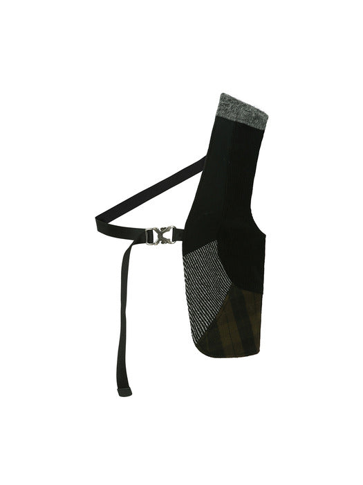 [andersson bell] PATCHWORK ONE-ARM VEST awa718m(MULTI)