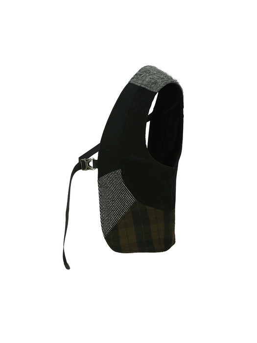 [andersson bell] PATCHWORK ONE-ARM VEST awa718m(MULTI)