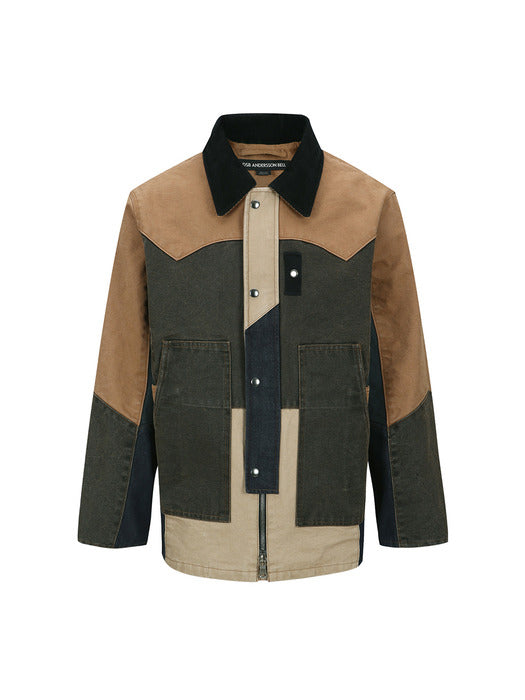 [andersson bell] PATCHWORK WASHED JACKET awa716m(MULTI)