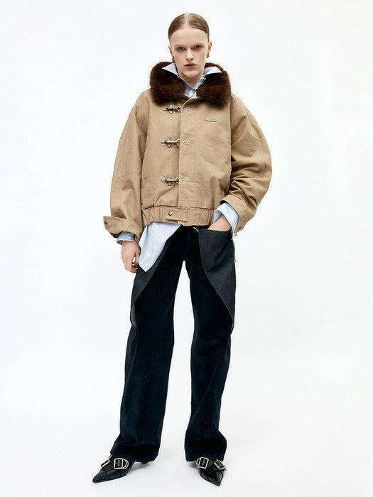 [andersson bell] UNISEX ORTEGA WASHED COTTON JACKET awa712u(BEIGE)