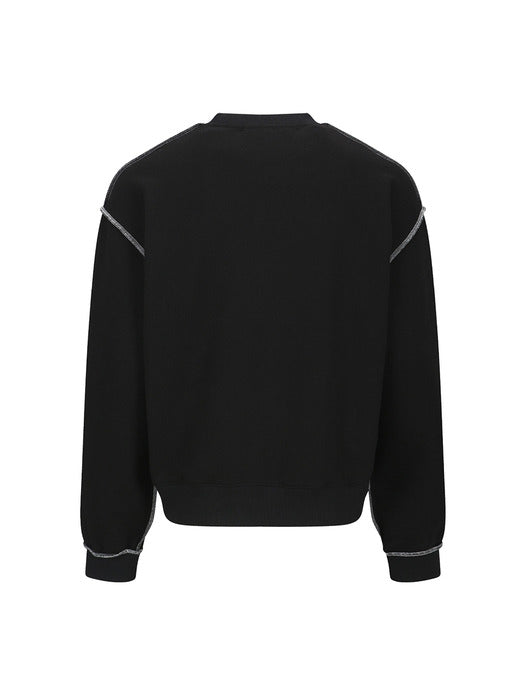 [andersson bell] UNISEX LIQUID LOGO SWEATSHIRT atb1378u(BLACK)