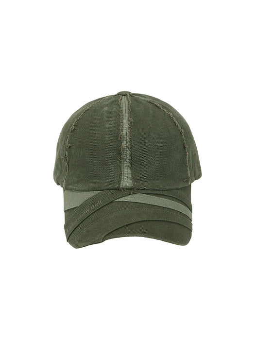 [andersson bell] UNISEX LAYERED CAP aaa498u(KHAKI)