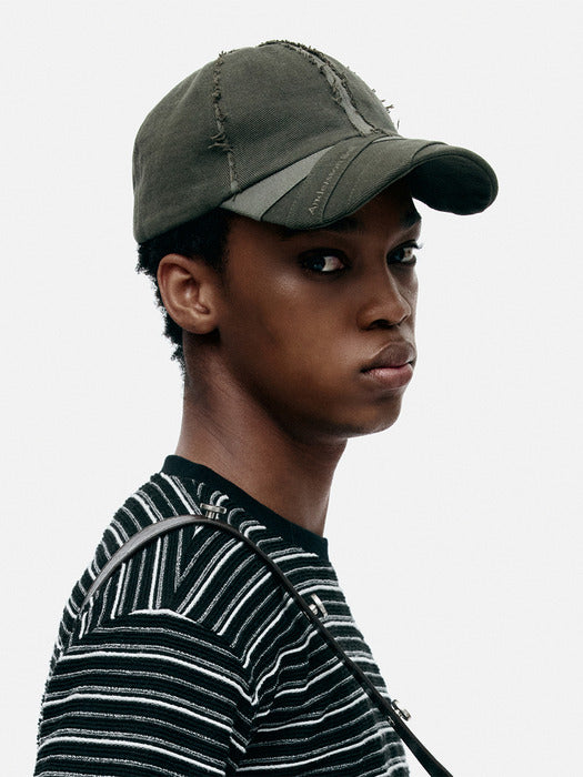 [andersson bell] UNISEX LAYERED CAP aaa498u(KHAKI)