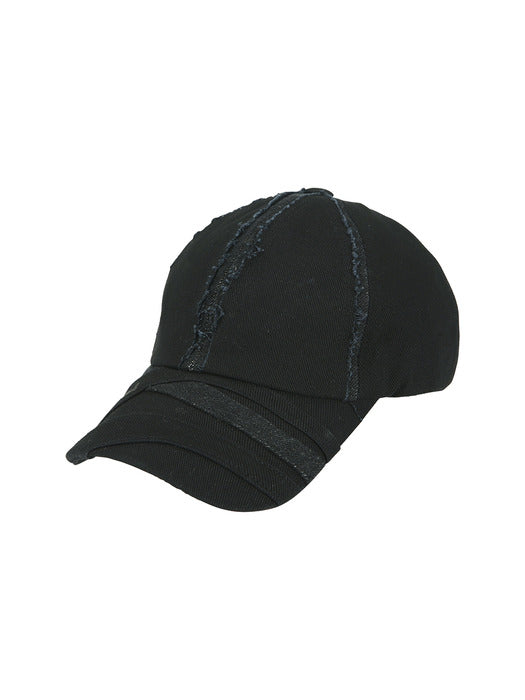 [andersson bell] UNISEX LAYERED CAP aaa498u(BLACK/GREY)
