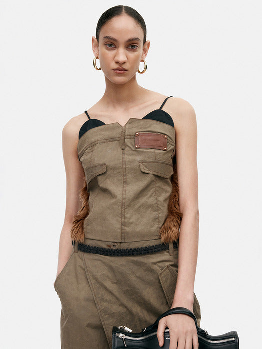 [andersson bell] TROUSER CUSTOM BUSTIER atb1354w(TAUPE)