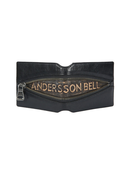 [andersson bell] ZIP WALLET aaa503u(BLACK/BROWN)