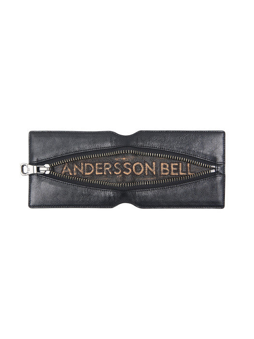 [andersson bell] ZIP WALLET aaa503u(BLACK/BROWN)