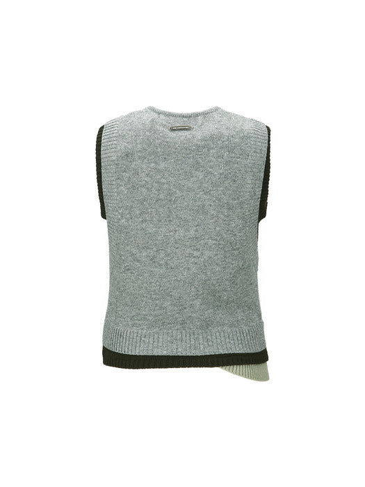 [andersson bell] TRES LAYERED SLEEVELESS TOP atb1394w(GREY)