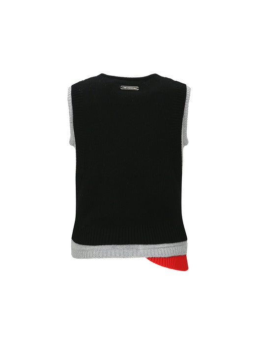 [andersson bell] TRES LAYERED SLEEVELESS TOP atb1394w(BLACK)