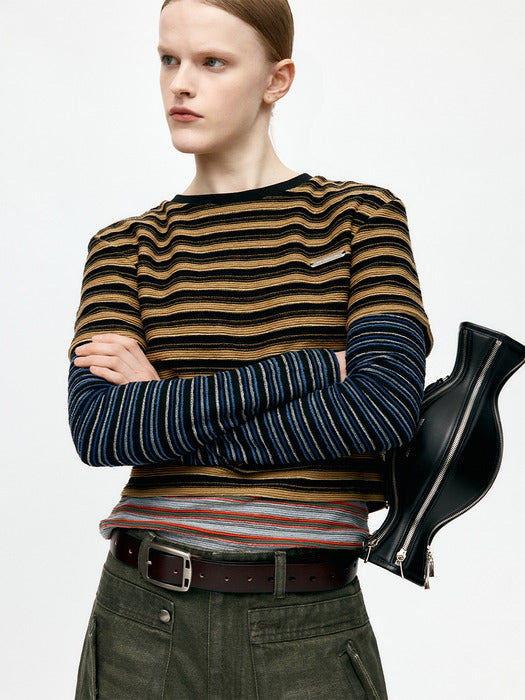 [andersson bell] MULTI STRIPE LS T-SHIRTS atb1353w(MULTI)