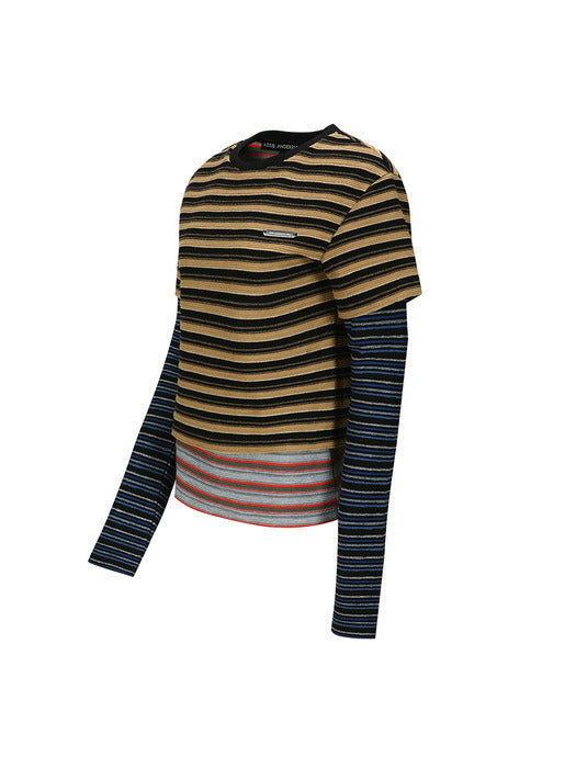 [andersson bell] MULTI STRIPE LS T-SHIRTS atb1353w(MULTI)
