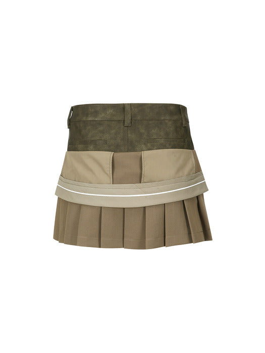 [andersson bell] INSIDE OUT PLEATS SKIRT apa845w(BEIGE)