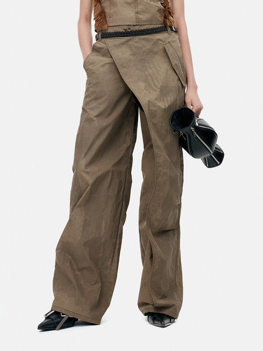 [andersson bell] CARGO WRAP PANTS apa843w(TAUPE)