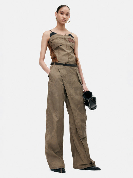 [andersson bell] CARGO WRAP PANTS apa843w(TAUPE)