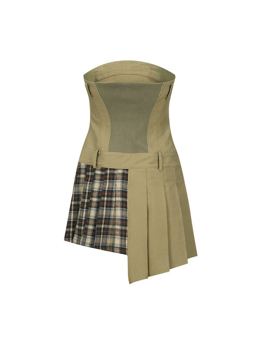 [andersson bell] DOUBLE PLEATS TRENCH DRESS atb1366w(KHAKI)