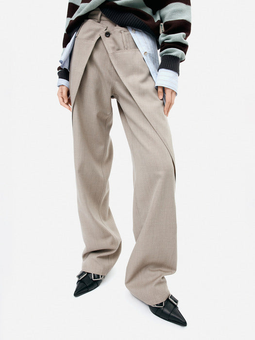 [andersson bell] WOOL WRAP PANTS apa857w(BEIGE)