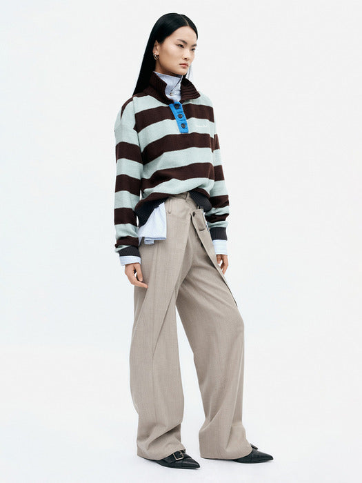 [andersson bell] WOOL WRAP PANTS apa857w(BEIGE)