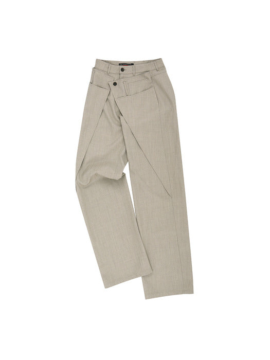 [andersson bell] WOOL WRAP PANTS apa857w(BEIGE)
