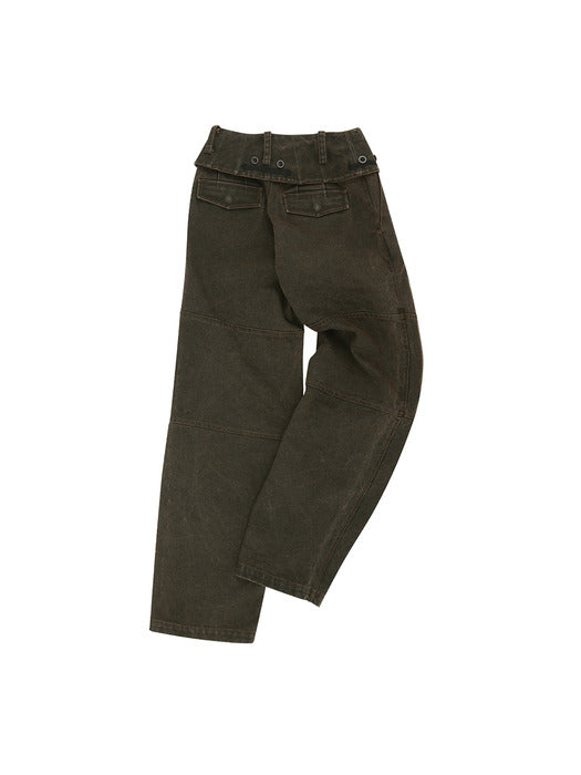 [andersson bell] FOLDED WORK PANTS apa851w(BROWN)